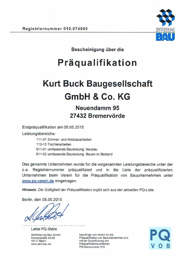 RAL-GZ-422-Holzhausbau-bis-21 Zertifikat PA Bau
